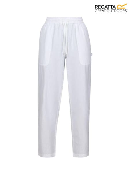 Regatta Cream Corso Linen Blend Trousers (B58005) | £35