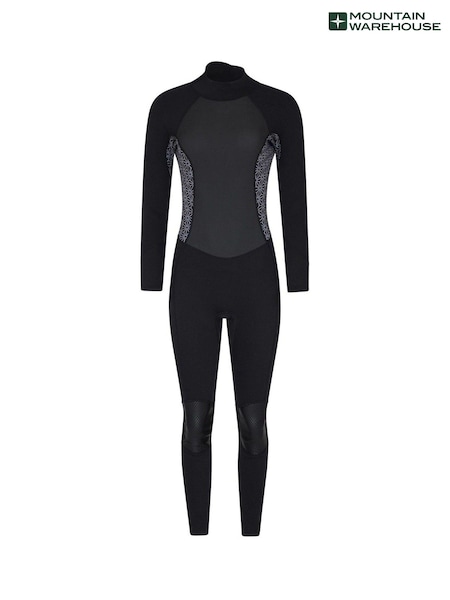 Mountain Warehouse Black Womens Printed Full Length Neoprene Wetsuit (B58203) | £99