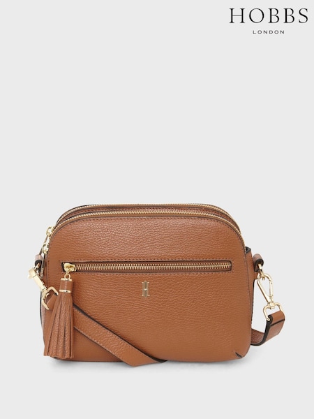 Hobbs Brown Cross-Body Carlton Bag (B58225) | £129