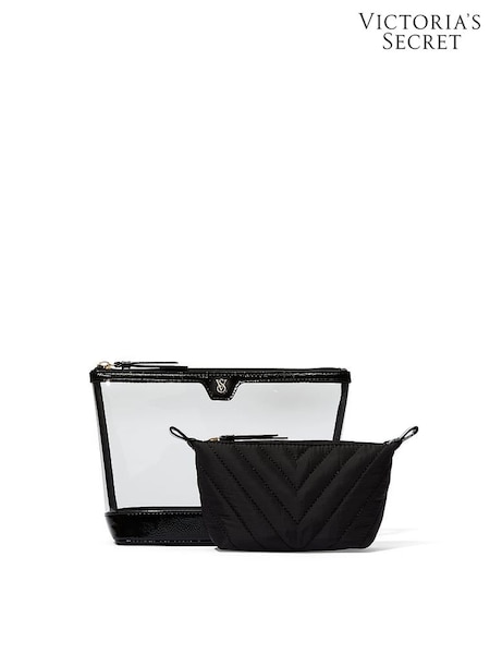 Victoria's Secret Black AM/PM Makeup Bag Duo (B58401) | £25