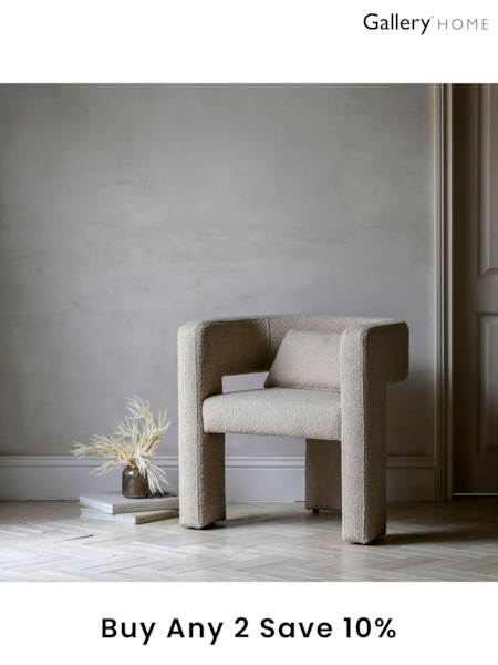 Gallery Home Cream Stanley Leather Armchair (B58674) | £333