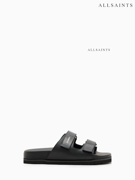 AllSaints Black Vex Sandals (B58785) | £149