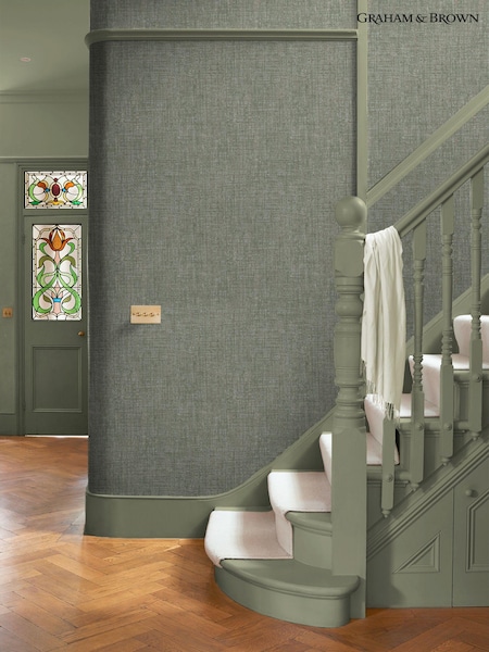 Graham & Brown Sage Armando 10M Wallpaper (B58880) | £85