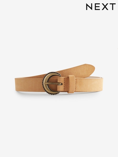 Ochre Ornate Buckle Suede Belt (B59104) | £22