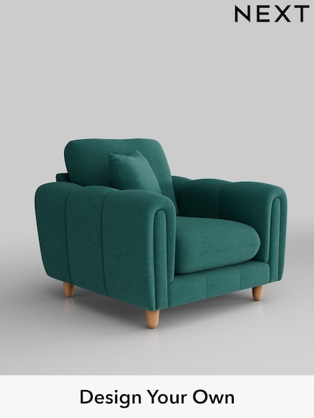 Fine Chenille Easy Clean/Dark Juniper Green Odella (B59286) | £875