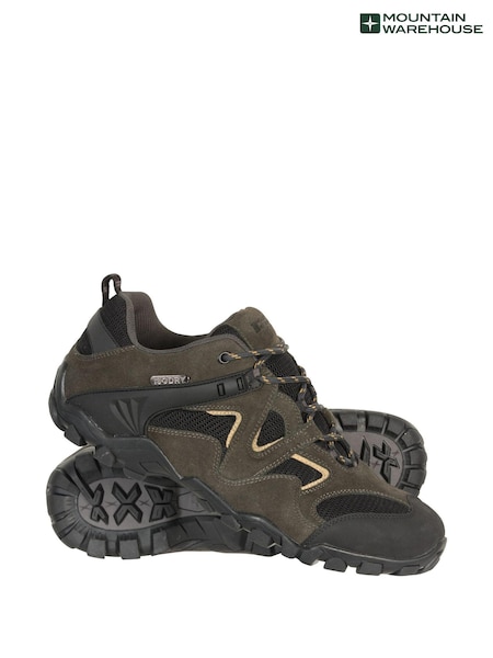 Mountain Warehouse Green Mens Curlews Waterproof Walking Shoes (B59431) | £77