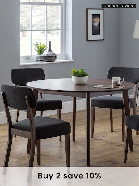 Julian Bowen Walnut Farringdon Circular Table (B59648) | £180