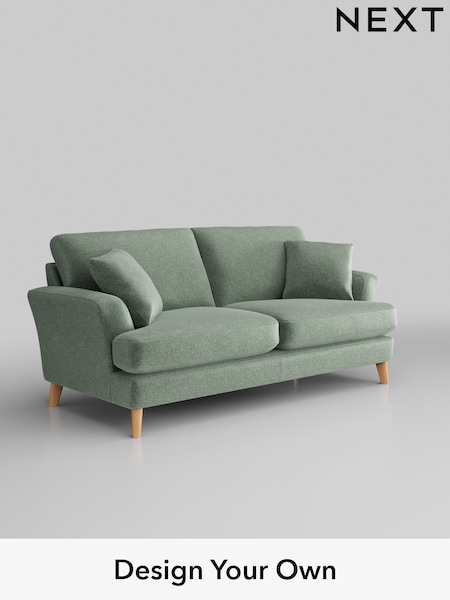 Plush Chenille/Mid Slate Teal Green Conway Relaxed Sit (B59798) | £1,350