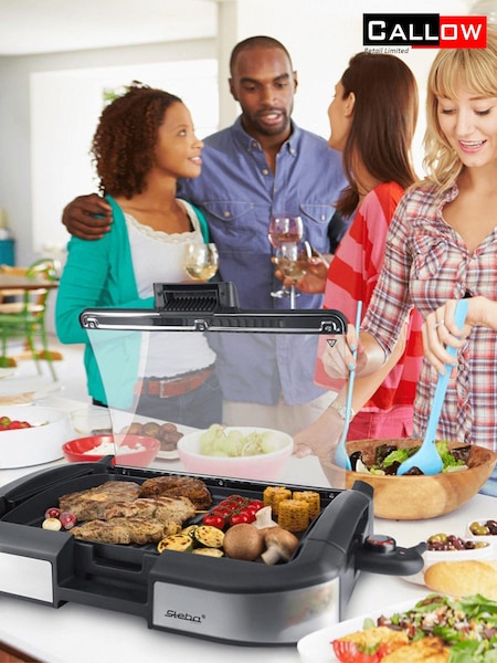 Callow Silver Tabletop Electric BBQ Grill (B59992) | £140