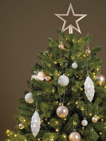 Decoris Pink/White 67 Piece Shatterproof Christmas Tree Decorations and Baubles (B60268) | £17