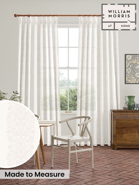 William Morris At Home Blackthorn Stripe Sheer Made To Measure Curtains