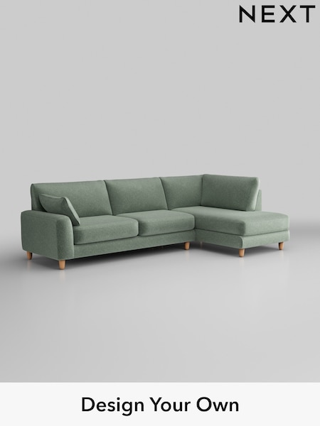 Plush Chenille/Mid Slate Teal Green Campbell (B60375) | £1,975