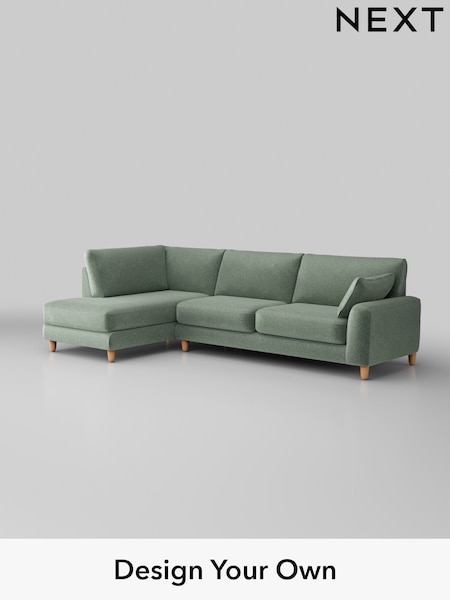 Plush Chenille/Mid Slate Teal Green Campbell (B60375) | £1,975
