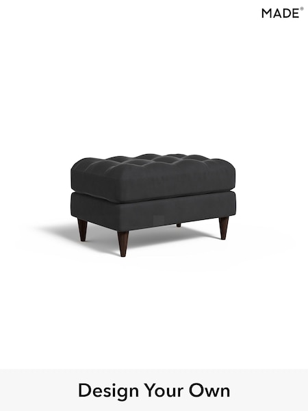 Matt Velvet Easy Clean/Charcoal Grey Scott By Made (B60604) | £350