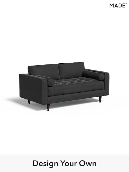 Matt Velvet Easy Clean/Charcoal Grey Scott By Made (B60604) | £999