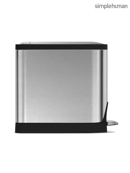 simplehuman Brushed Steel 10L Butterfly Pedal Bin (B60986) | £70