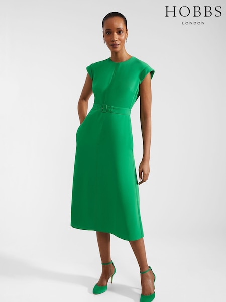 Hobbs Green Meera Dress (B61109) | £179