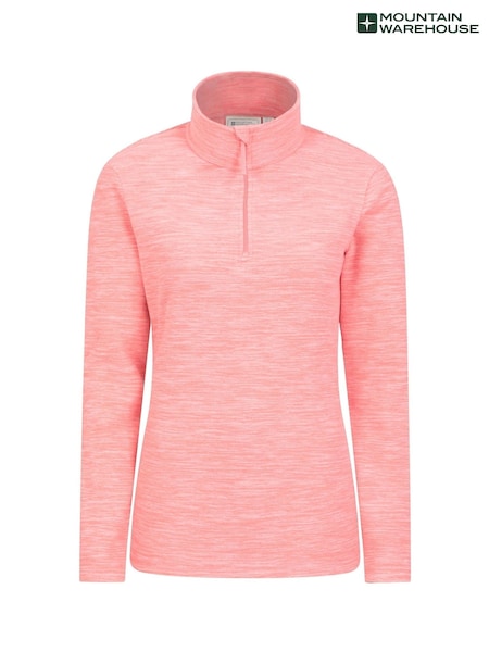 Mountain Warehouse Pink Womens Snowdon Melange Fleece (B61398) | £25