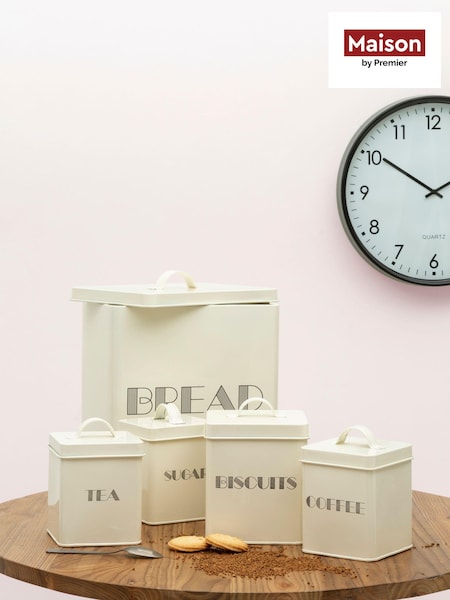Maison by Premier 5 Piece Cream Easton Storage Set (B61490) | £48