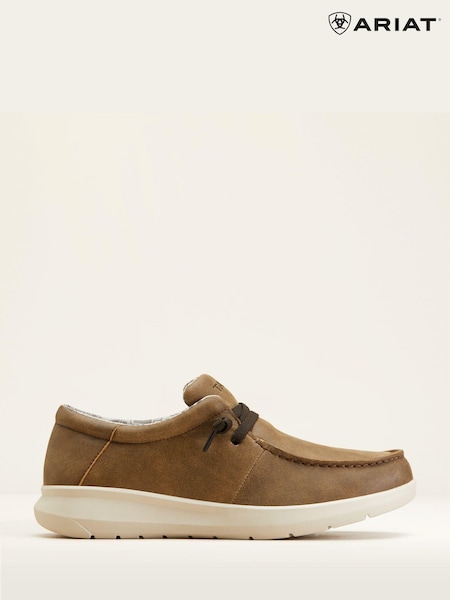 Ariat Hilo Casual Leather Brown Shoes (B61617) | £80