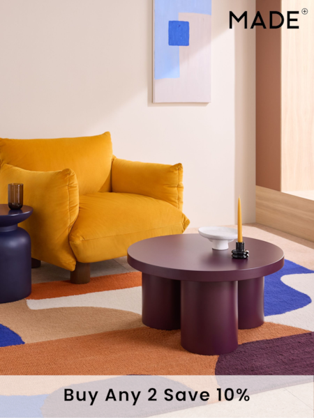 MADE.COM Maroon Red Lacey Coffee Table (B61974) | £299