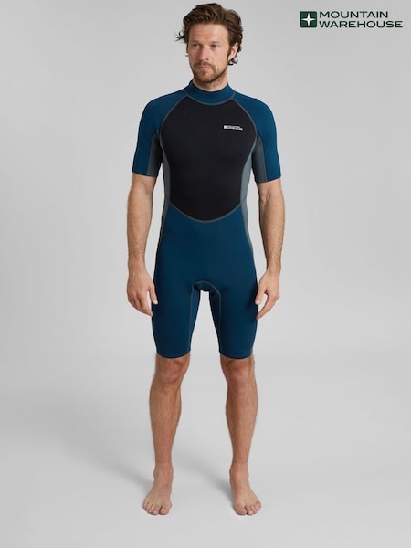 Mountain Warehouse Black Mens Shorty Neoprene Wetsuit (B62168) | £59