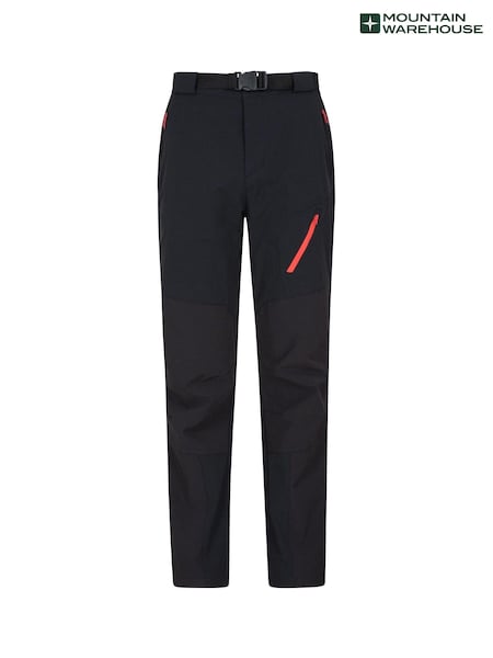 Mountain Warehouse Black Mens Forest Trekking Trousers (B62169) | £64