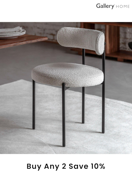 Gallery Home Cream Everly Dining Chairs Set of 2 (B62185) | £340