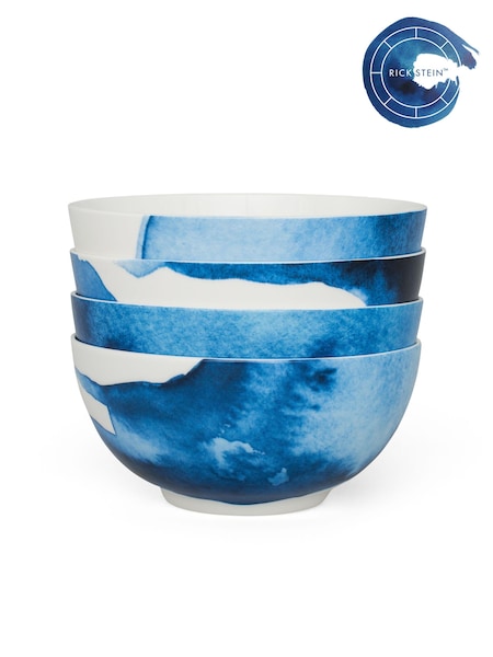 Rick Stein Set of 4 Blue Coves of Cornwall Pasta Bowls (B62201) | £58