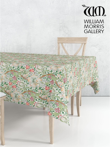 William Morris Gallery Golden Lily 100% Cotton Wipe Clean Table Cloth (B62376) | £40 - £64