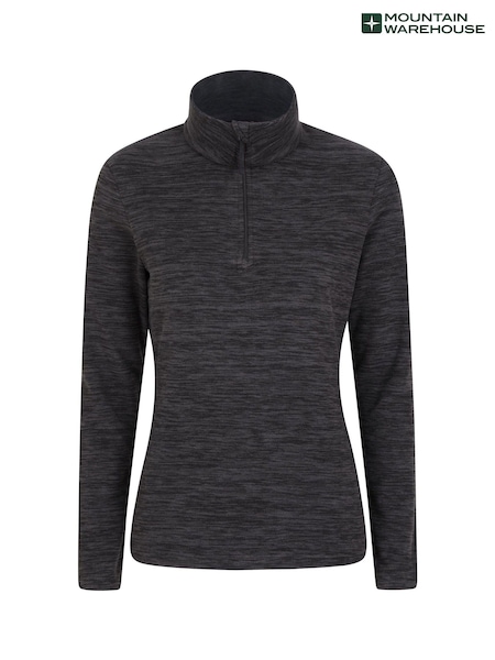 Mountain Warehouse Black Womens Snowdon Melange Fleece (B62387) | £25
