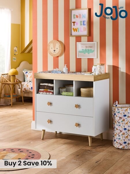 Jojo Maman Bébé White Asta Changing Table (B62621) | £549