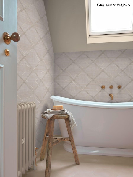 Graham & Brown Stone Lorenzo Geo 10M Wallpaper (B62663) | £95