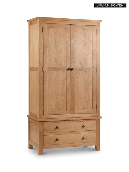 Julian Bowen Brown Marlborough Double, 2 Drawers Wardrobe (B63181) | £780