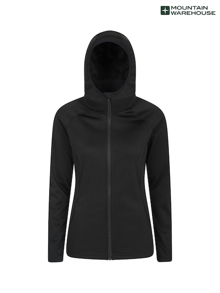 Mountain Warehouse Black IsoCool Dynamic Chakra Womens Hoodie (B63454) | £35