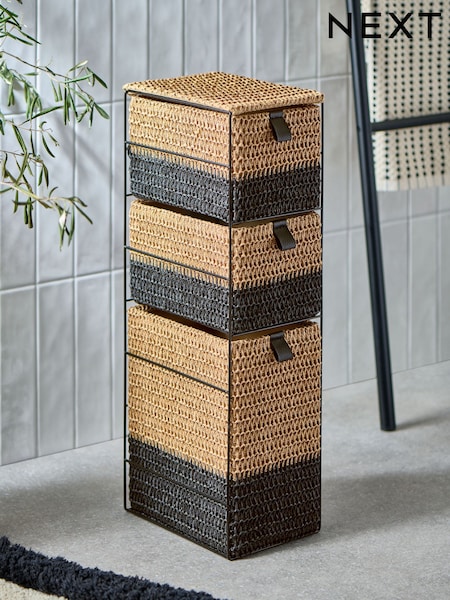 Natural Bronx Woven Storage Drawers (B63557) | £35