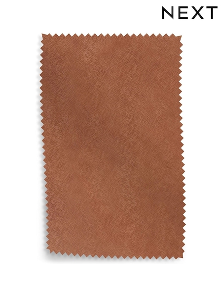 Tan Brown Turin Leather Upholstery Swatch (B63888) | £0
