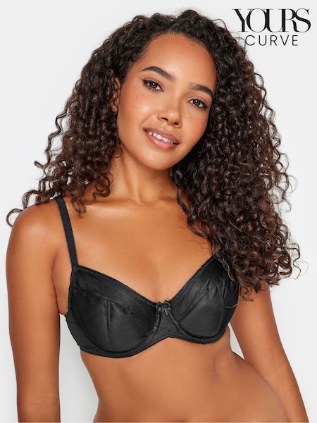 Yours Curve Black Classic Smooth Non Padded Underwired Bra (B63938) | £26