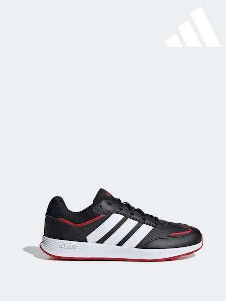 adidas Black/Red Kids Tensaur Switch Trainers (B64041) | £33