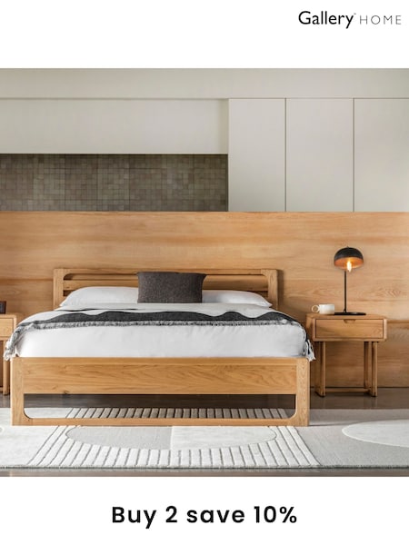 Gallery Home Natural Neston Wooden Bed (B64086) | £880 - £1,000