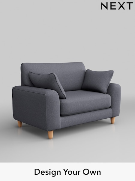 Tweedy Blend Easy Clean/Mid Slate Blue Campbell (B64107) | £875