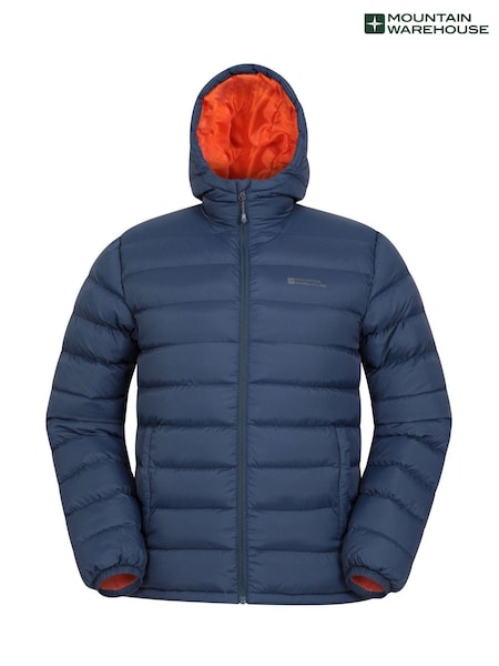 Mountain Warehouse Blue Seasons II Mens Water Resistant Padded Jacket (B64315) | £64