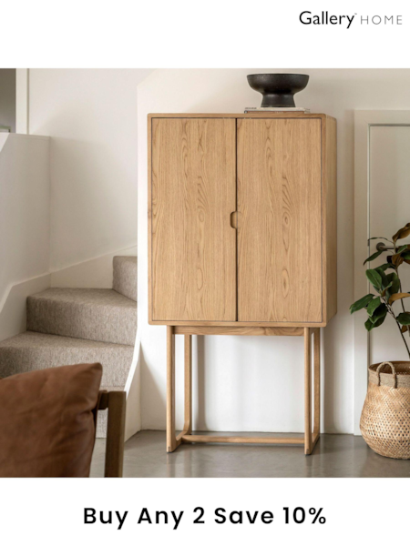 Gallery Home Natural Neston Cocktail Cabinet (B64744) | £1,188