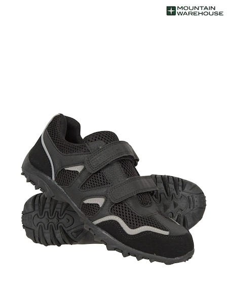 Mountain Warehouse Black Mars Kids Non-Marking Trainers (B65076) | £26
