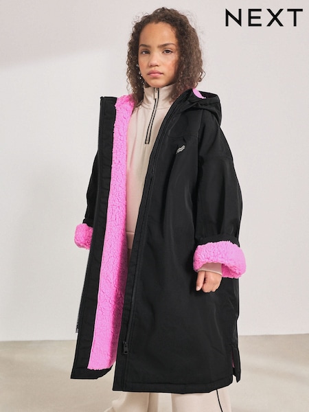 Black Waterproof Changing Robe (3-16yrs) (B65306) | £49 - £53