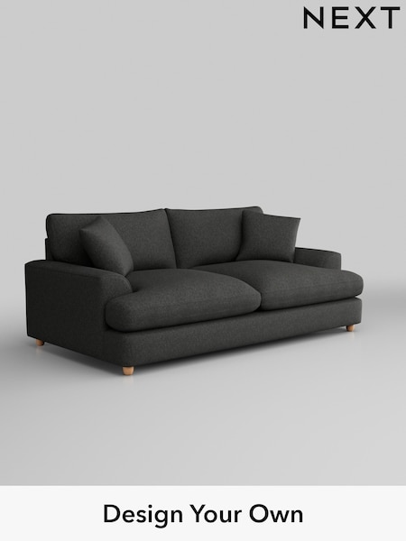 Tweedy Blend Easy Clean/Charcoal Grey Parker Platform Grand Relaxed Sit (B65555) | £1,599