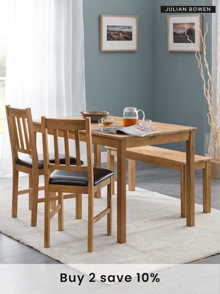 Julian Bowen Oak Coxmoor Rectangular Dining Table (B65640) | £210