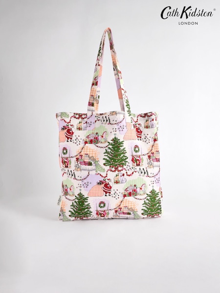 Cath Kidston Christmas House Large Book 100% Cotton Bag (B65702) | £24
