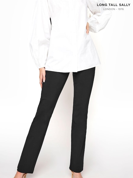 Long Tall Sally Black Stretch Bootcut Trousers (B66135) | £37