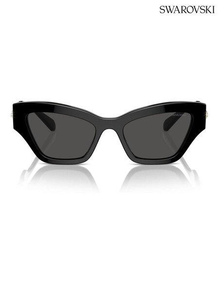 Swarovski Black Sk6021 Irregular Sunglasses (B66141) | £199